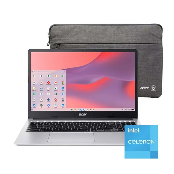 Acer Chromebook 315 15.6 inch Laptop Intel Processor N4500 4GB RAM 64GB eMMC Pure Silver | Walmart (US)