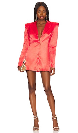 Zizi Blazer in Neon Coral | Revolve Clothing (Global)