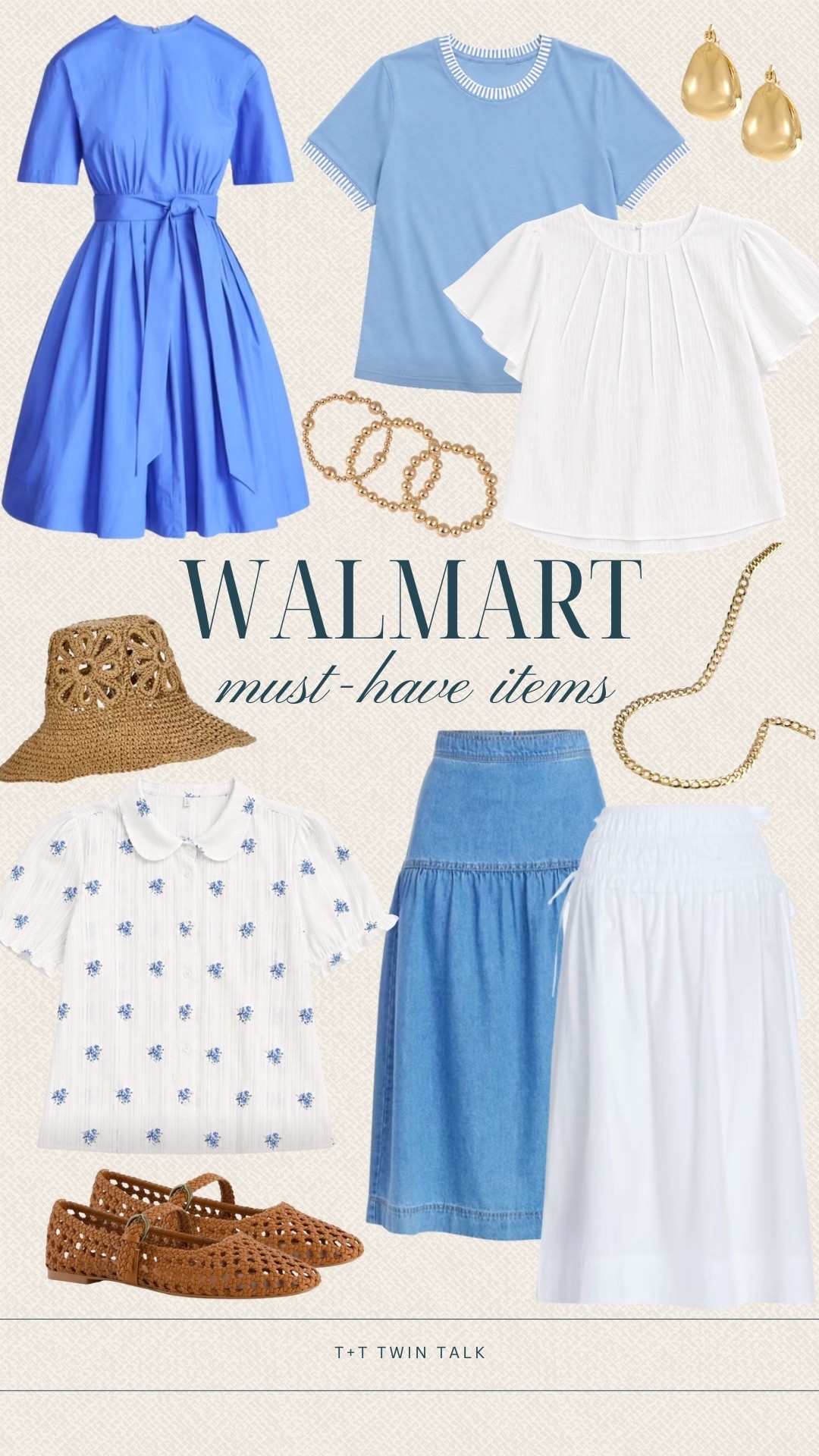 Walmart has some seriously good must-have finds right now, especially if blue, white, and warm neutrals are your thing. This mix has easy dresses, everyday tops, and versatile pieces that make putting outfits together feel way less complicated. Proof you don’t have to spend a ton to find really cute staples.

#LTKOver40 #LTKSeasonal #LTKMidsize
