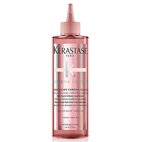 Kérastase Gloss Capilar Chroma Absolu Soin Acide Chroma Gloss, Cabelos coloridos, Proteção de cor, Aminoácido, Centelha Asiática, 210 ml | Amazon (BR)