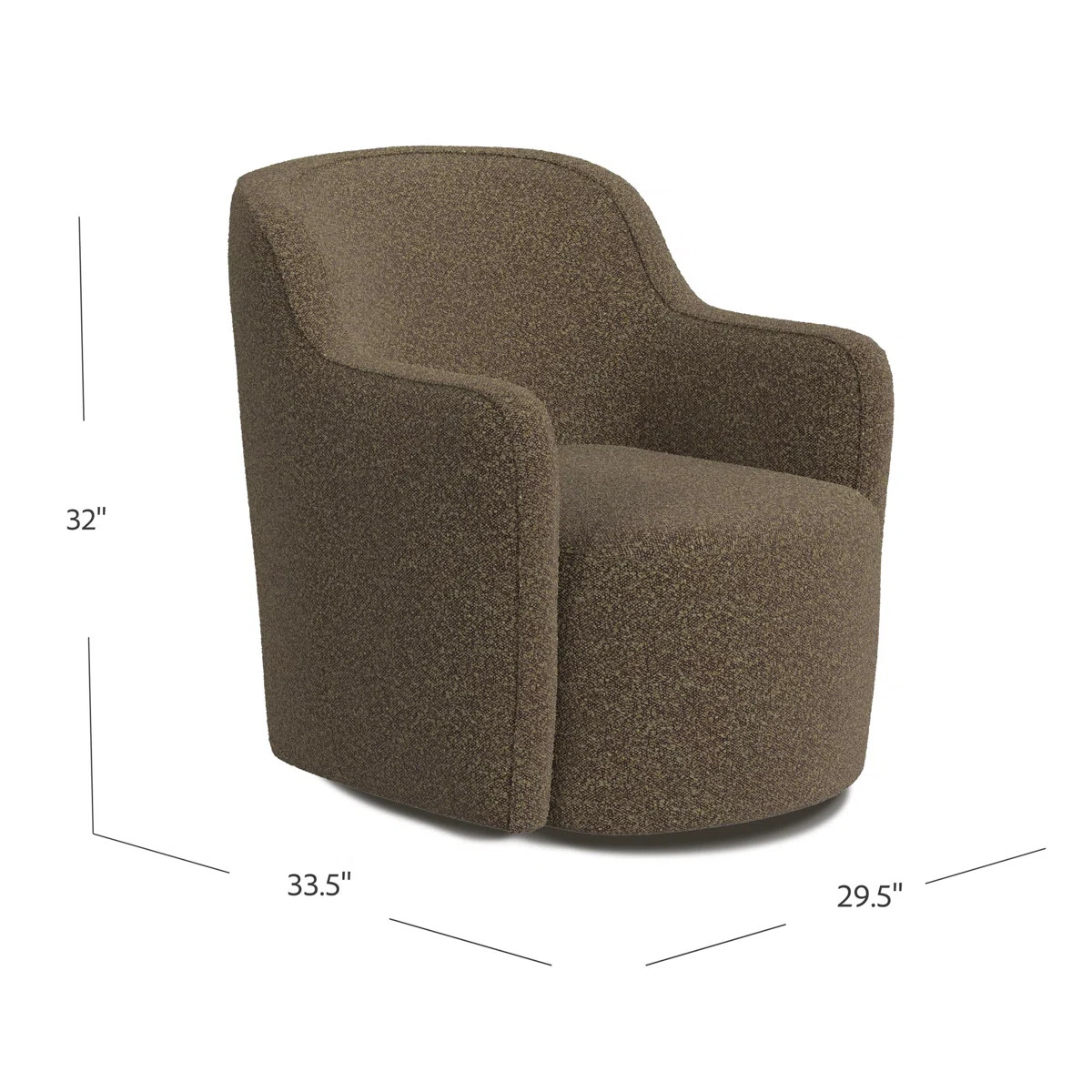 Brentleigh Upholstered Swivel Accent Chair | Wayfair North America