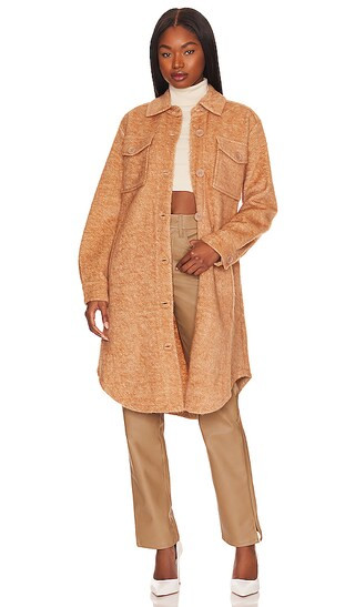 Gwen Coat in Camel | Revolve Clothing (Global)