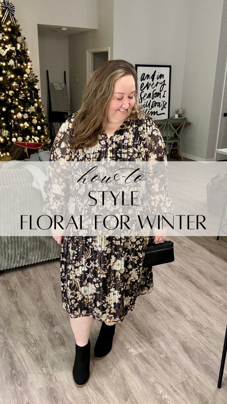 The most beautiful dress for the holiday season. The prettiest floral print with a hint of sparkle. 

#rebekahelizstyle

#LTKPlusSize #LTKHoliday #LTKootd