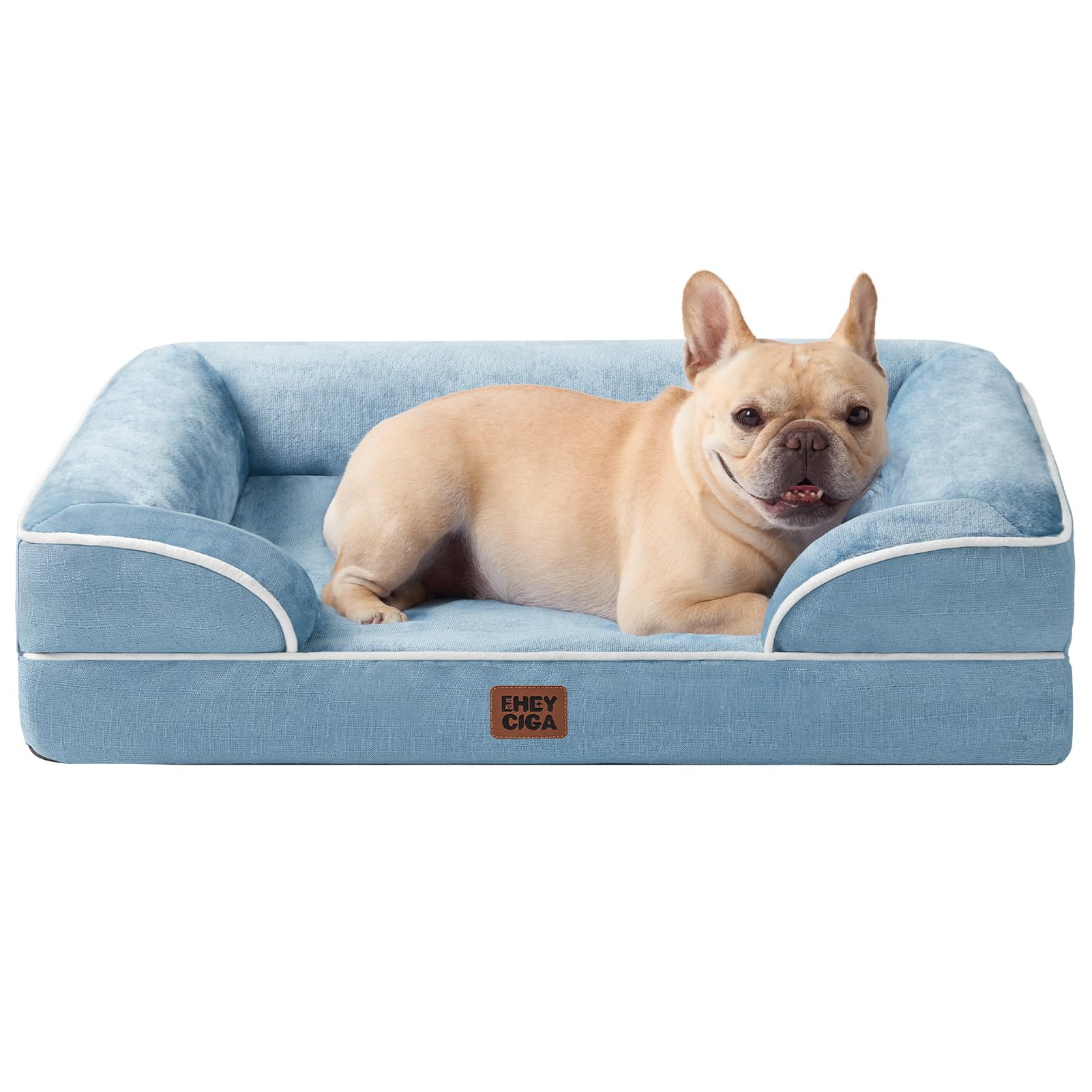 EHEYCIGA Orthopedic Dog Bed for Medium Dogs, Waterproof Memory Foam Medium Dog Beds with Sides, N... | Amazon (US)