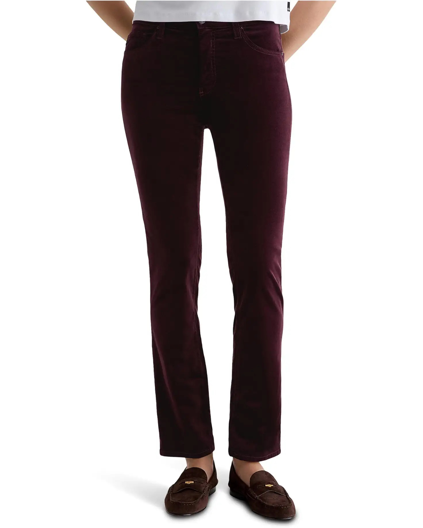 Mari Mid Rise Slim Straight Jean In Winery | Zappos