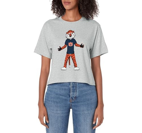 Auburn Tigers Aubie Mascot Gray Officially Licensed Women's Crop Top | Amazon (US)