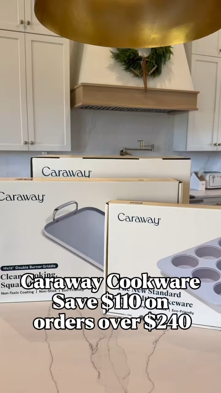 Caraway is one of those kitchen upgrades that looks as good sitting on the stove as it does cooking dinner. Right now, save $110 on orders over $240 through @shopapp. If you’ve been waiting to invest in a set, this is a GOOD offer. Click my links to see what offer is available to YOU. #shopapppartner