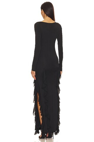 Daphne Maxi Dress in Black | Revolve Clothing (Global)