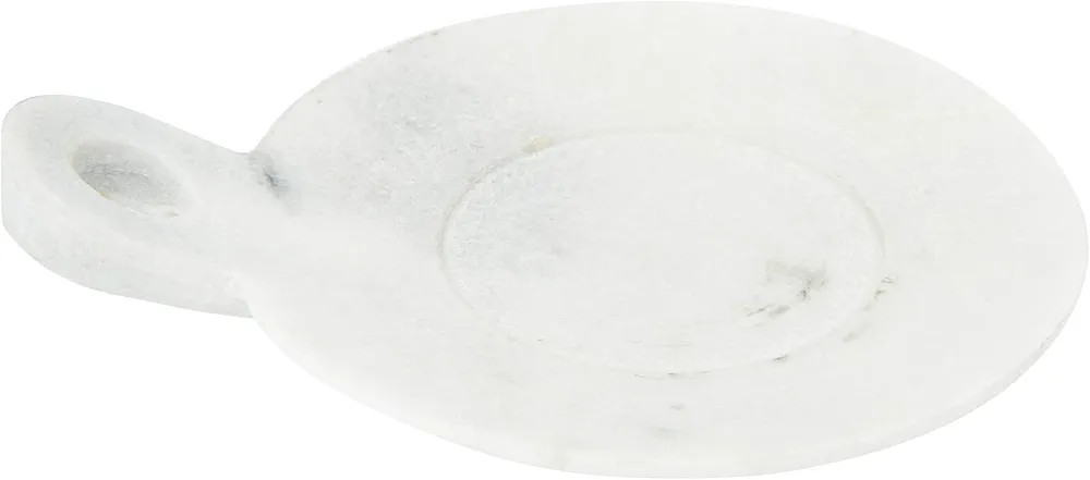 Creative Co-Op Large Marble Handle Dish, 7" x 6", White | Amazon (CA)