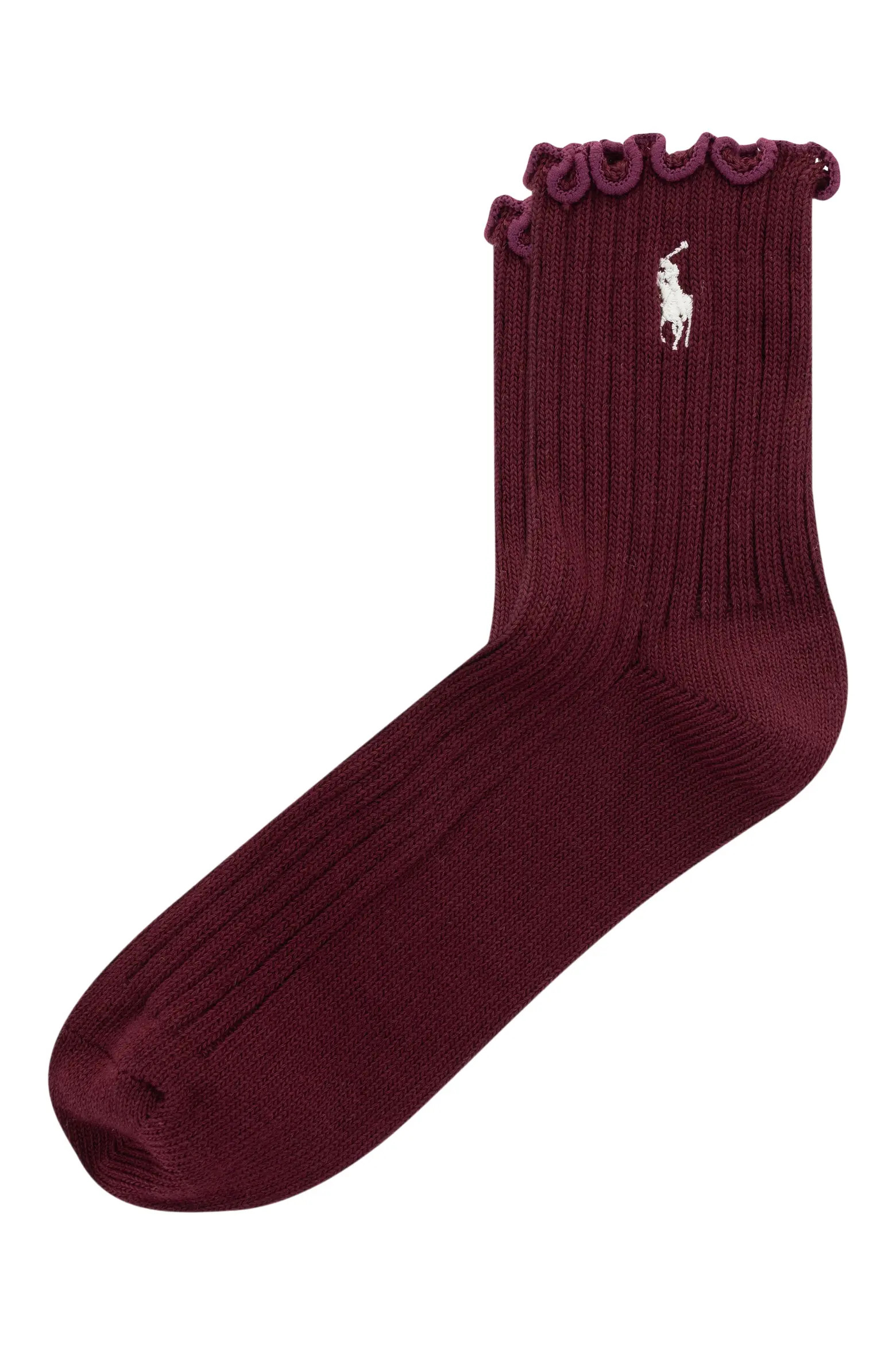 Polo Ralph Lauren Lettuce Edge Ankle Socks (Women) | Nordstrom | Nordstrom
