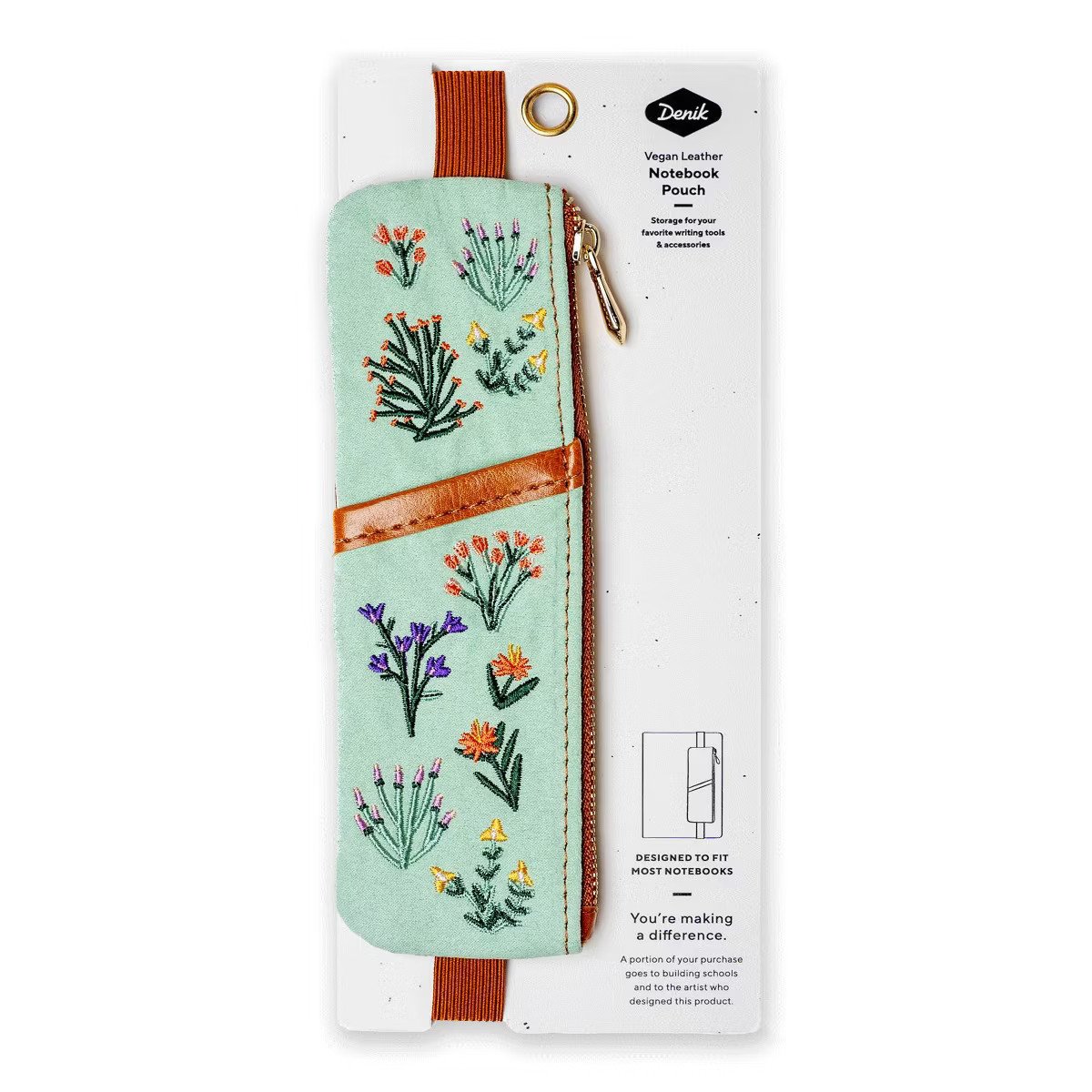 Denik Petite Blooms Embroidered Notebook Pouch | Target