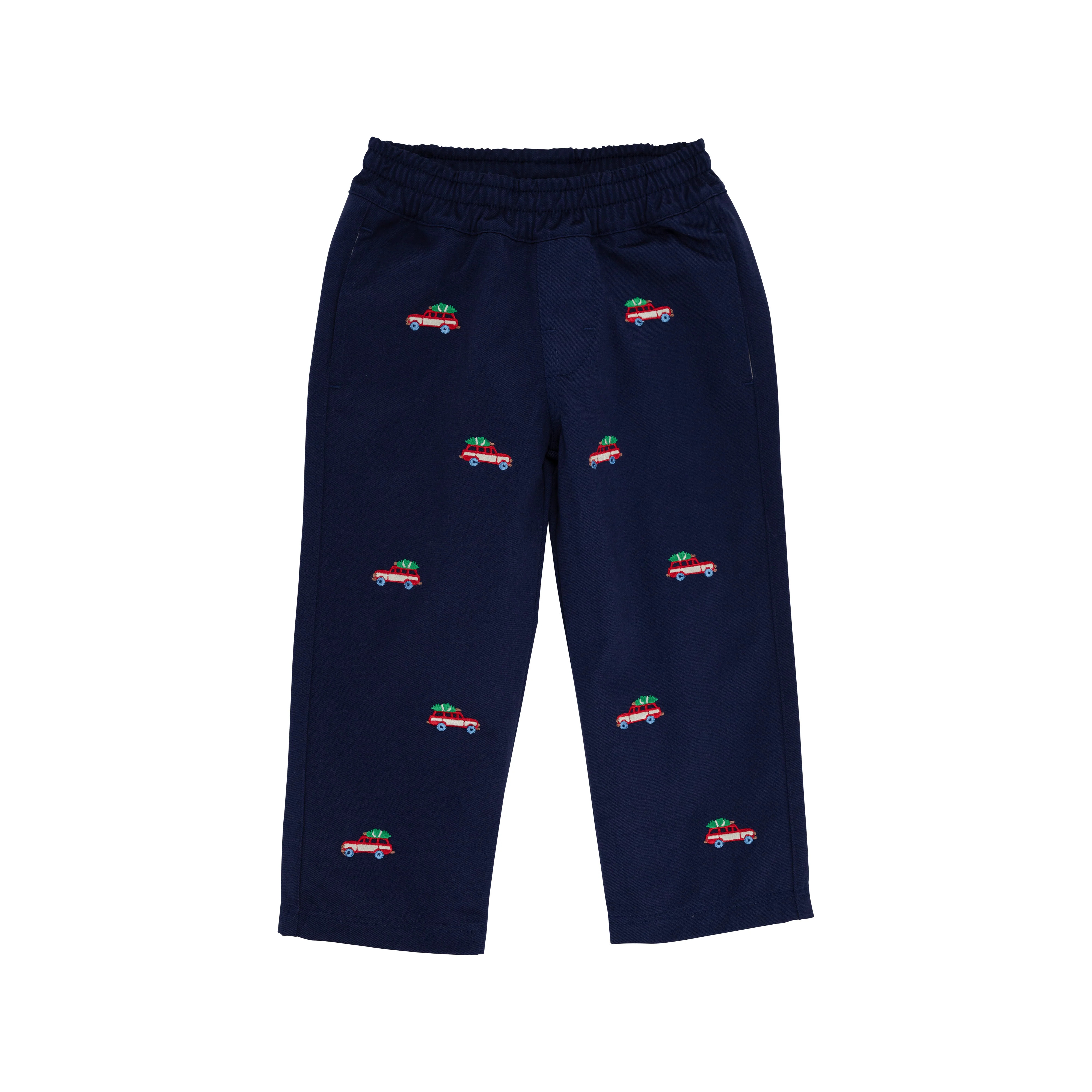 Critter Sheffield Pants (Twill) - Nantucket Navy with Woody Jeeps Embroidery | The Beaufort Bonnet Company