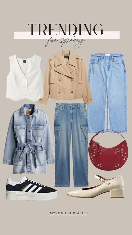 Trending for Spring 
spring style, spring outfit, spring trends, spring denim, spring shoes, minimalist style 

#LTKstyletip #LTKSeasonal #LTKsalealert