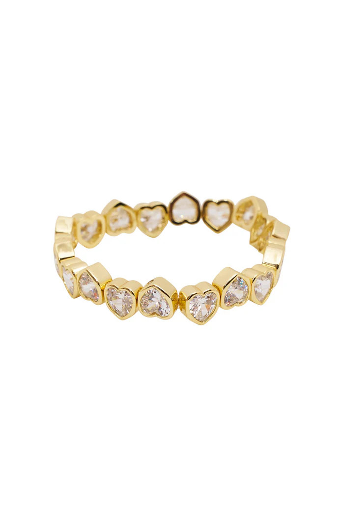 Erin Wachs Large Heart Stretch Bracelet | LoveShackFancy
