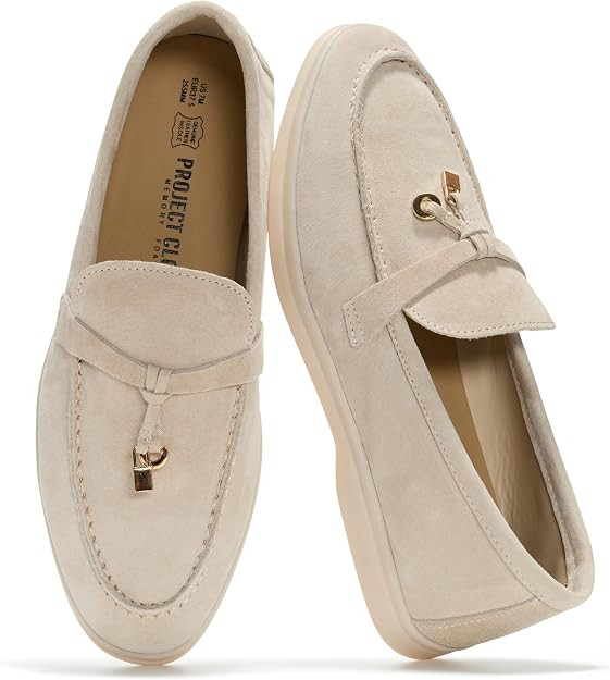 Project Cloud 100% Genuine Leather Slip-on Casual Loafers for Women (Iris) | Memory Foam Insole L... | Amazon (US)