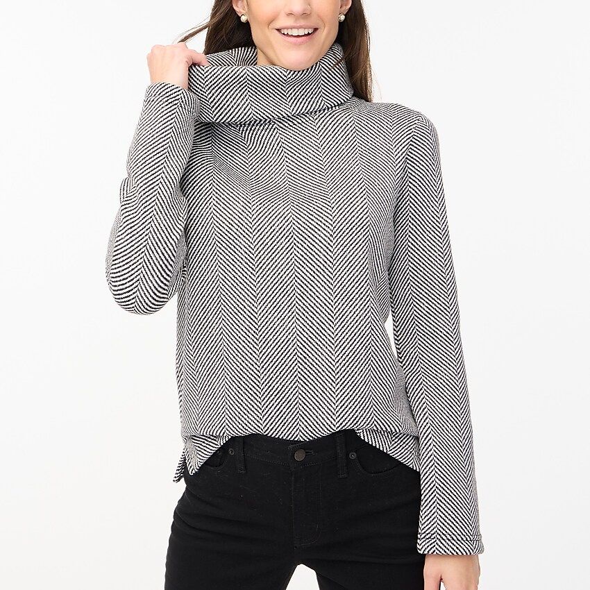 Long-sleeve funnel neck pullover | J.Crew Factory