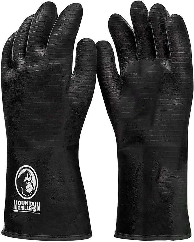 Mountain Grillers Extreme Heat Resistant Gloves for Grill BBQ High Temperature Fire Pit Gloves Ba... | Amazon (US)