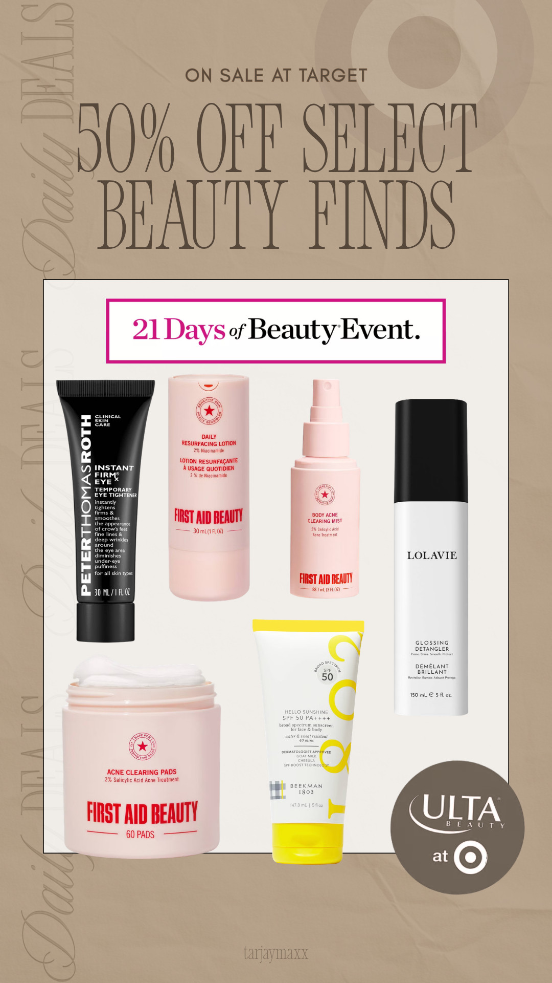 Targets beauty event is sooo good today! 😭 50% off select faves and honestly worth it for the first aid beauty alone… perfect time to stock up on skincare + hair essentials while it’s on sale
spring outfits 2026, easter dress women, easter outfits women, date night outfits, vacation outfits beach, spring dresses, easter basket ideas, plus size fashion, work outfits, country concert outfits, beauty deals, target beauty sale, ulta beauty at target, skincare sale, haircare favorites, self care essentials, spring refresh, everyday skincare routine 

 #LTKmorningroutine #LTKselfcare #LTKBeauty