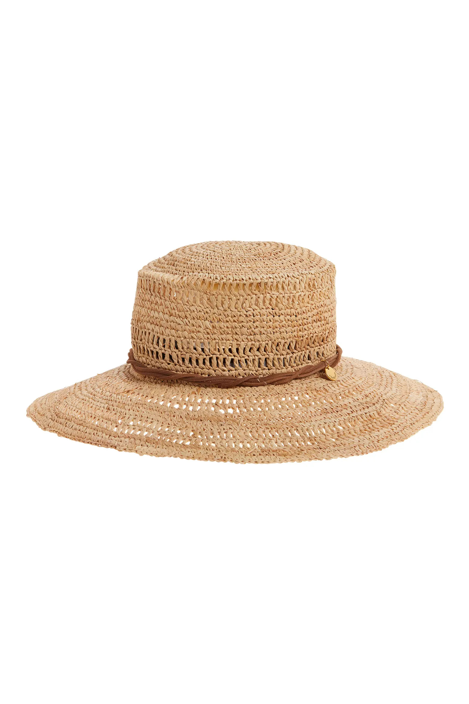Raffia Straw Boater Hat (Women) | Nordstrom | Nordstrom