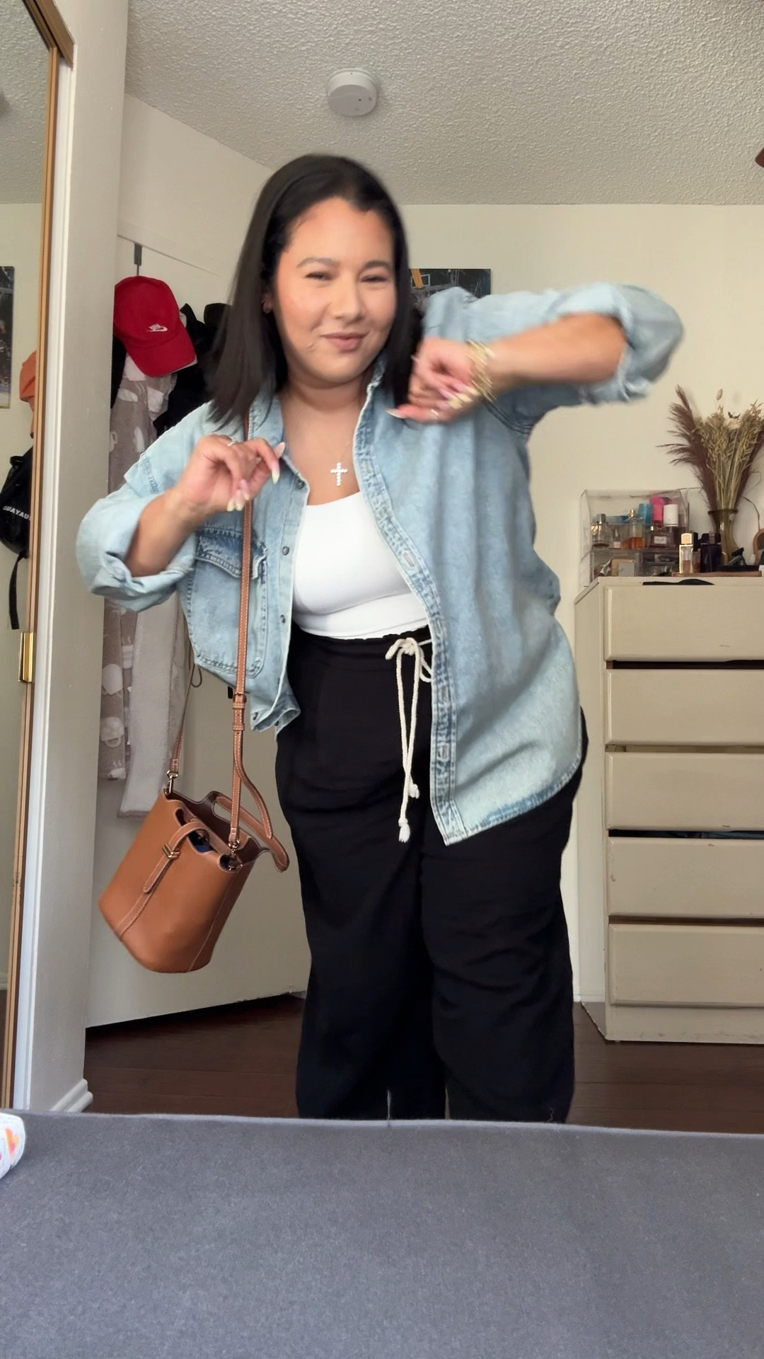 Easy spring outfit I’m wearing as a curvy / midsize mom.

Denim jacket - XL/ runs big / oversized fit 
Tank top - large - tts 
Barrel pants - XL- runs big / super comfortable/ tummy friendly 

Spring outfit 
Summer outfit 
Vacation outfit 
Midsize outfit 
Midsize fashion
Curvy fashion 
Mom outfit 
Brunch outfit 
Date night outfit 
Casual outfit 
Elevated outfit 

#LTKPetite #LTKMidsize #LTKootd #LTKootd #LTKPetite #LTKMidsize

#LTKootd #LTKPetite #LTKMidsize