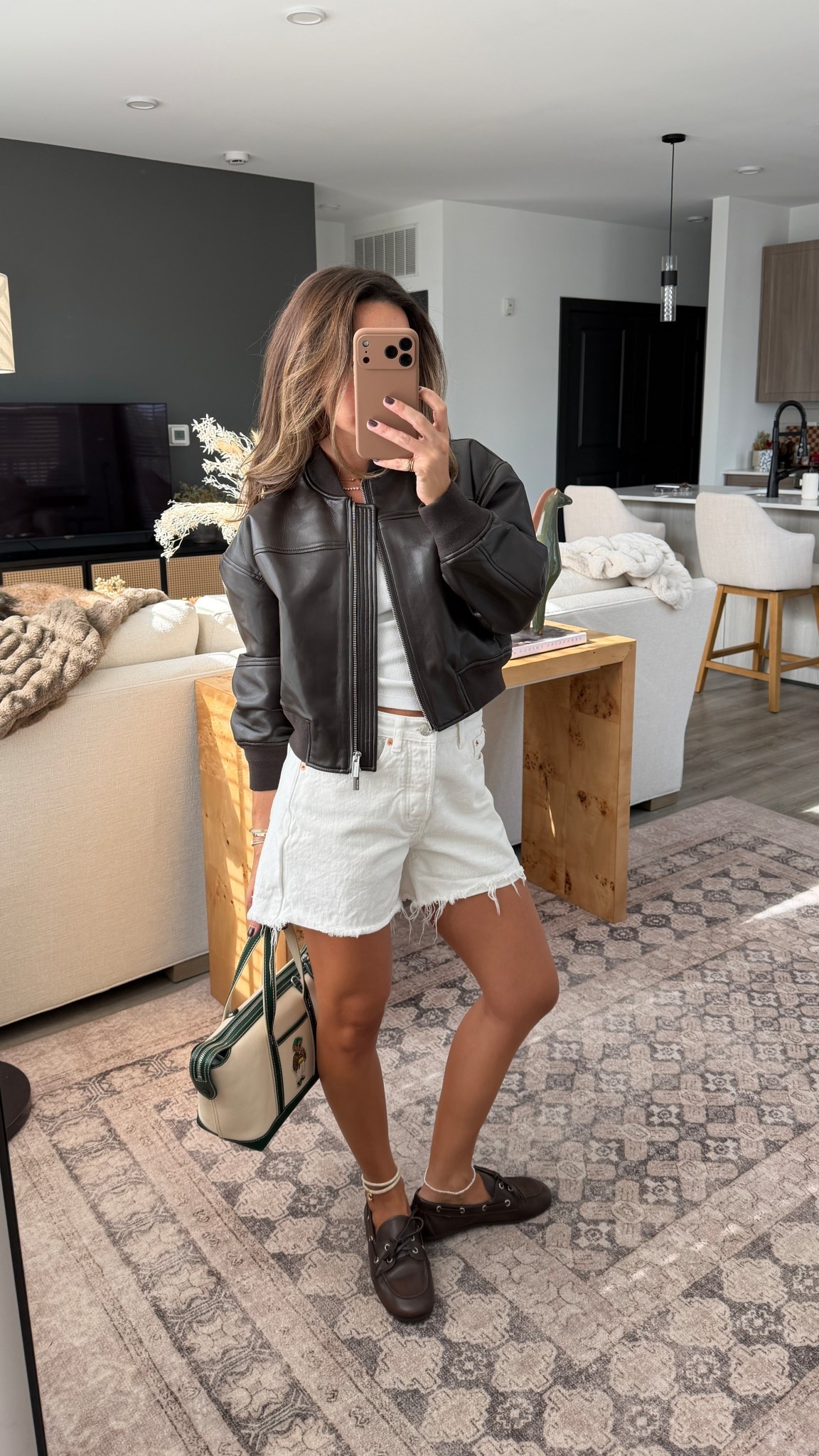 XS jacket 24 shorts! Bag is sold out but found similar!