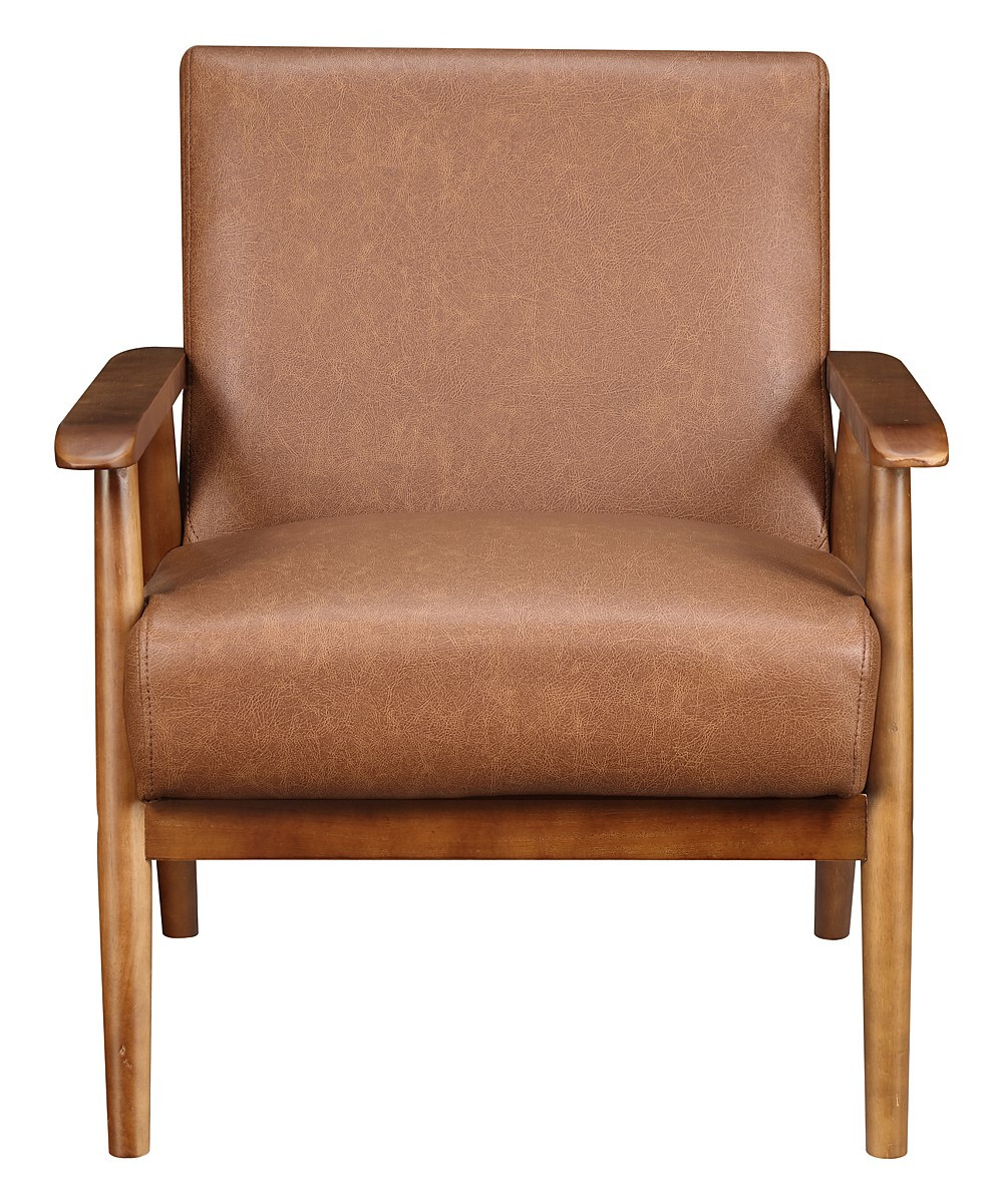 Pulaski Accent Chairs Brown - Brown Lummus Wood-Frame Accent Chair | Zulily