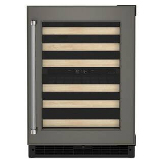 24 in. Dual Zone 46-Bottle Built-In Undercounter Wine Cooler in Panel Ready | The Home Depot