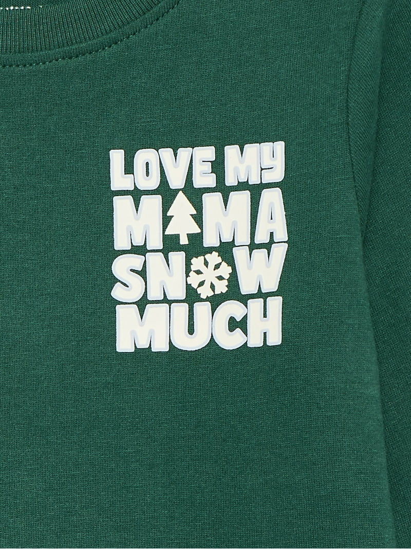 Garanimals Toddler Boys Holiday Graphic Brushed Jersey Tee with Long Sleeves, Sizes 18M-5T | Walmart (US)