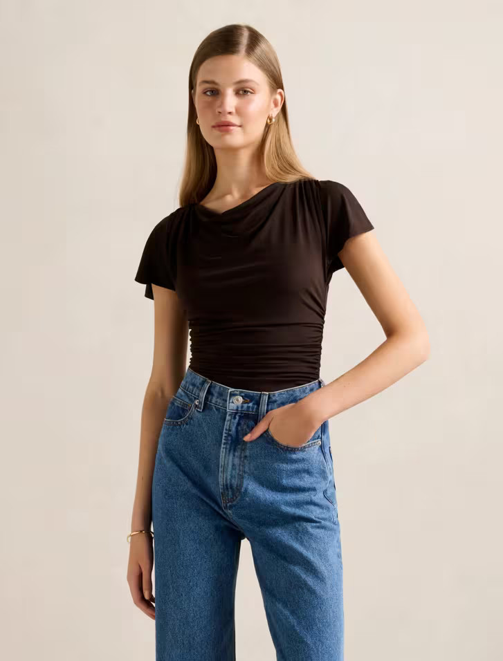 Stormi Spliced Shoulder Top | Forever New (AU)