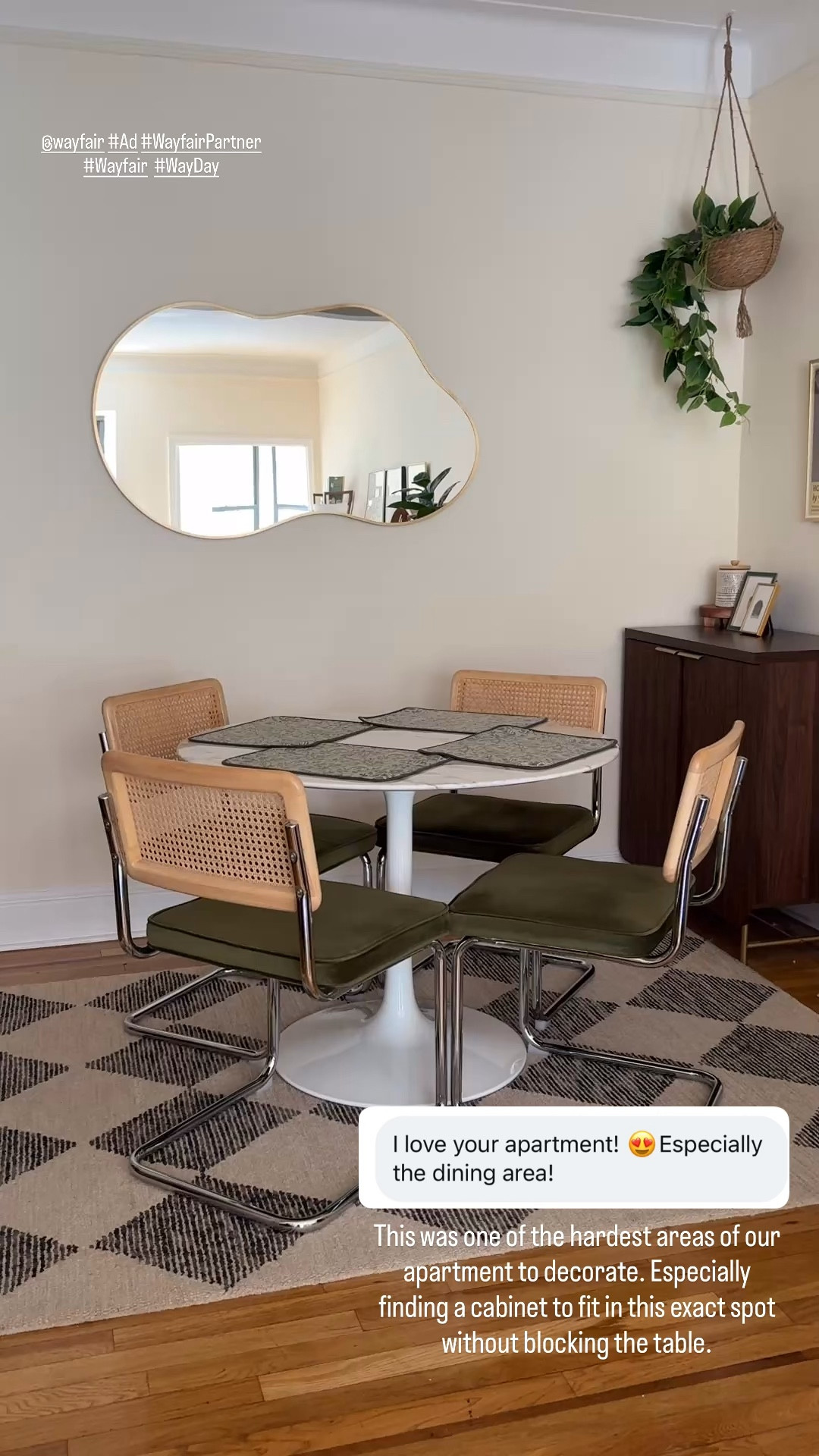 Our nyc apartment dining nook featuring some of our @Wayfair favorites #Ad, #WayfairPartner, #Wayfair, and #WayDay

#LTKSaleAlert #LTKHome