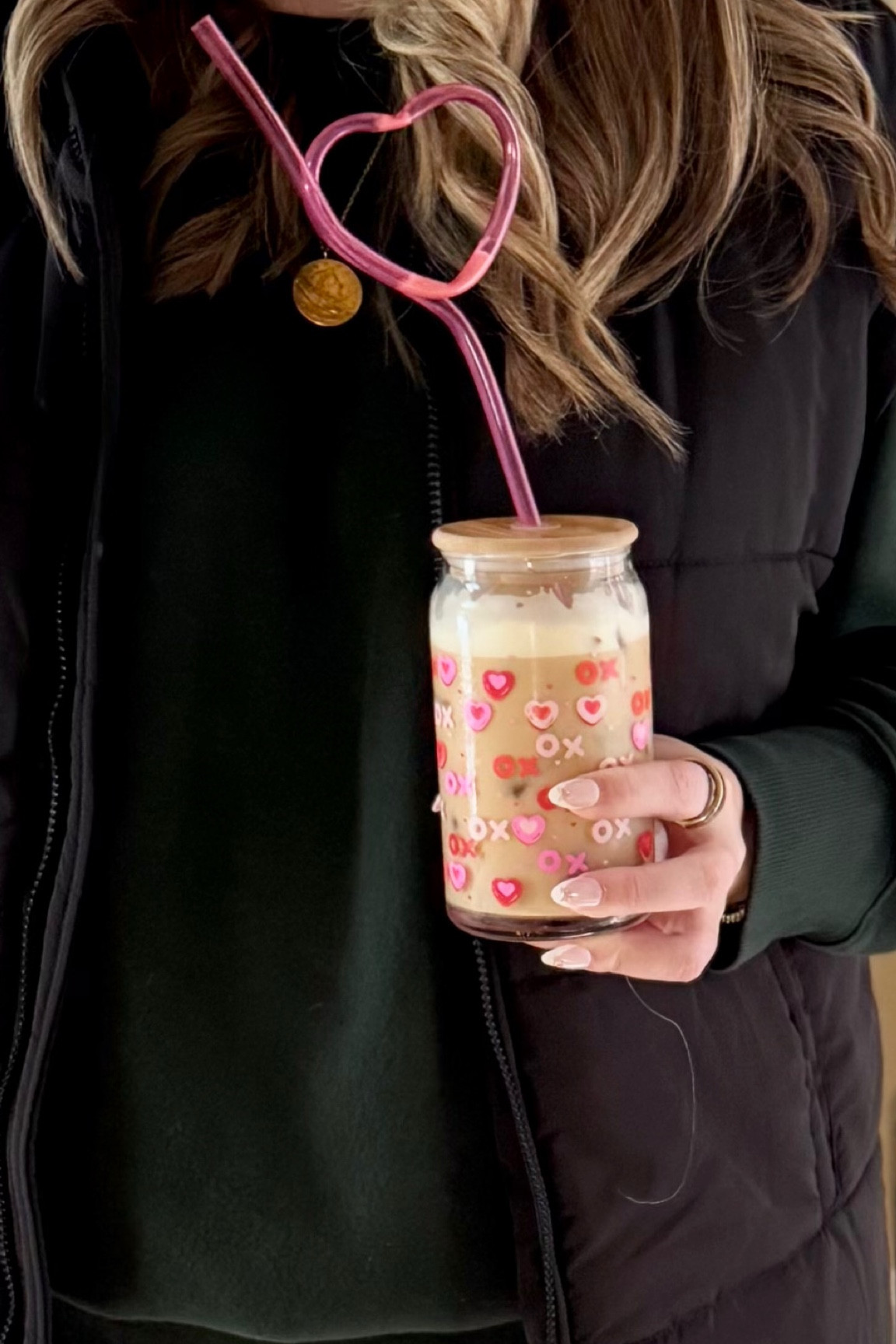 Valentine’s Day decor, hearts glass with bamboo lid, heart straw, Galentine’s Day gift, V-Day decor, iced coffee glass

#LTKHome #LTKParties #LTKSeasonal