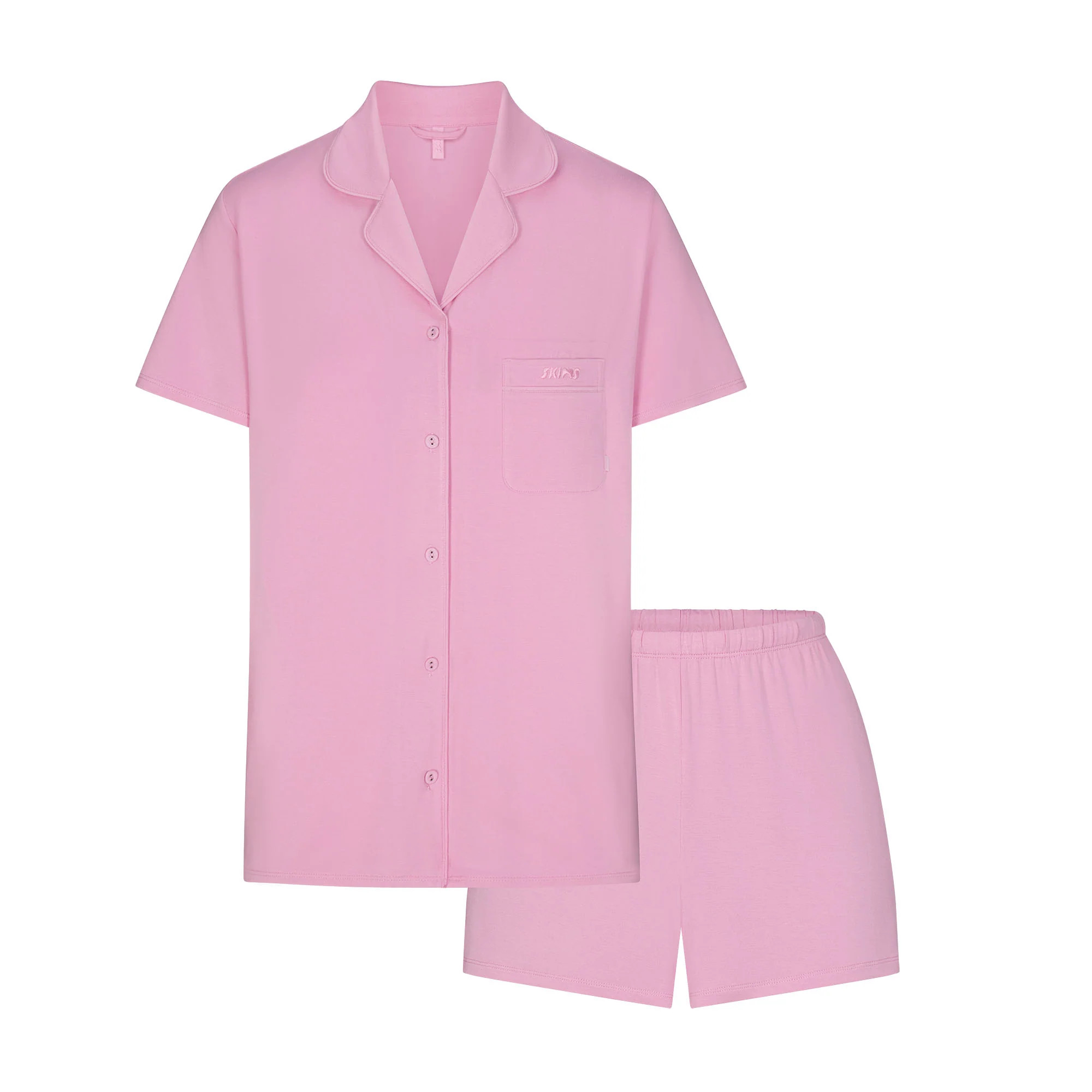 SHORT SLEEVE BUTTON UP SET | SKIMS (US)