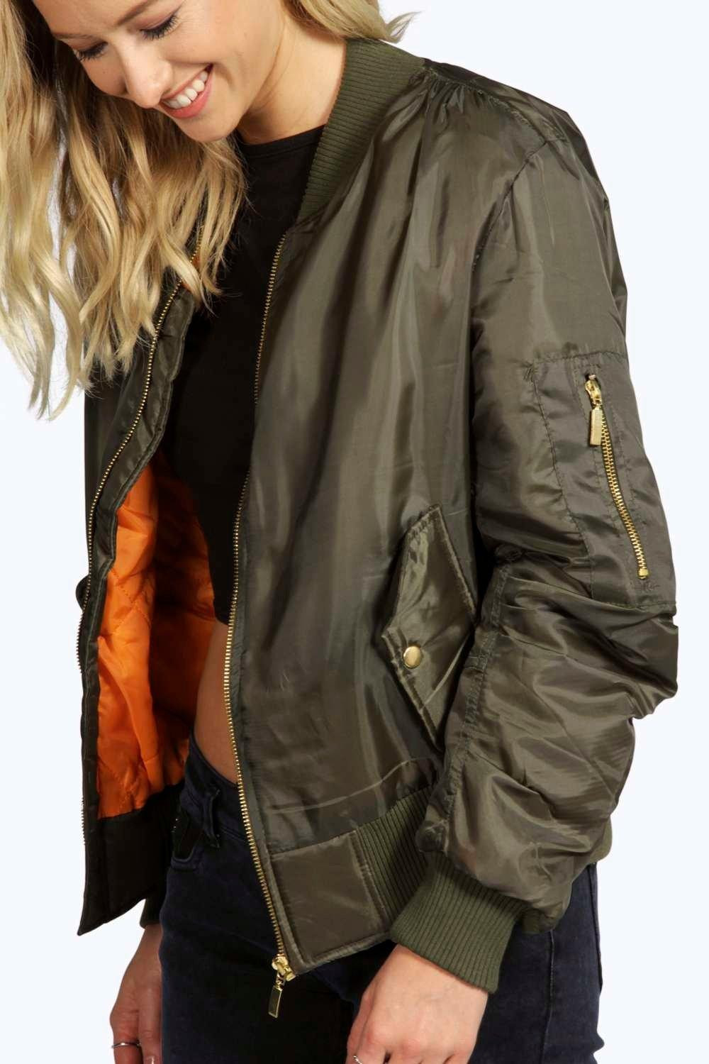 Khloe MA1 Bomber Jacket | Boohoo.com (US & CA)