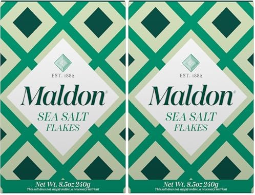 Maldon Salt, Sea Salt Flakes, 8.5 oz (240 g), Kosher, Natural, Handcrafted, Gourmet, Pyramid Crys... | Amazon (US)