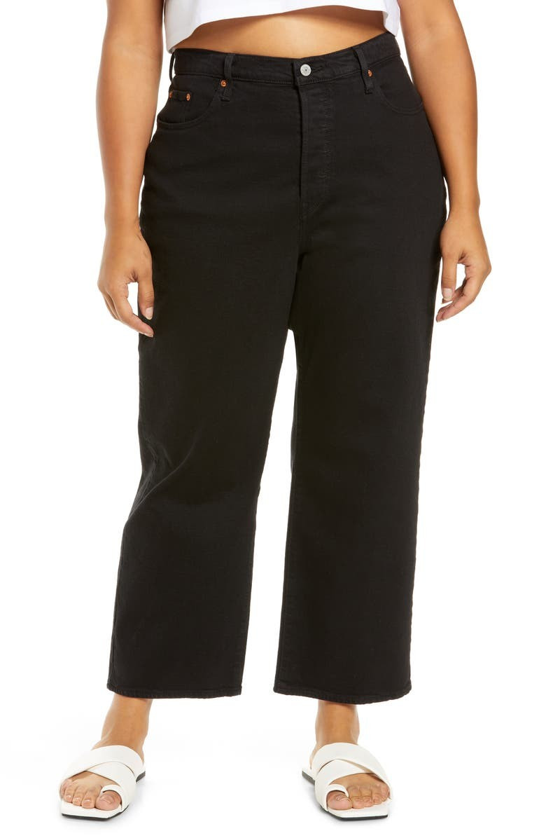 Ribcage High Waist Ankle Straight Leg Jeans | Nordstrom