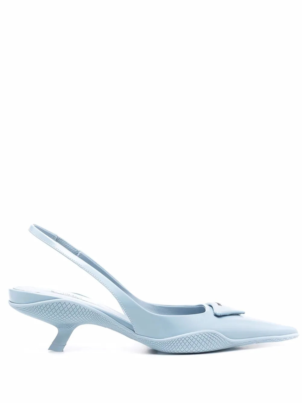 logo-plaque slingback pumps | Farfetch Global