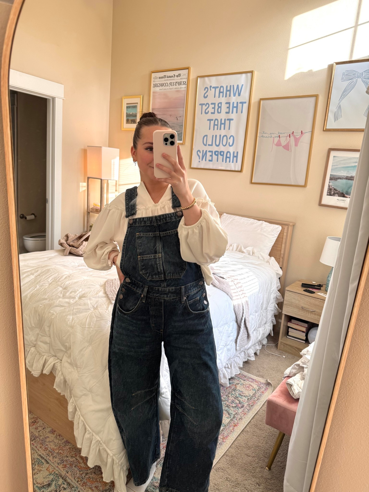 my favorite overalls of all time #overalls #teacherootd #spring