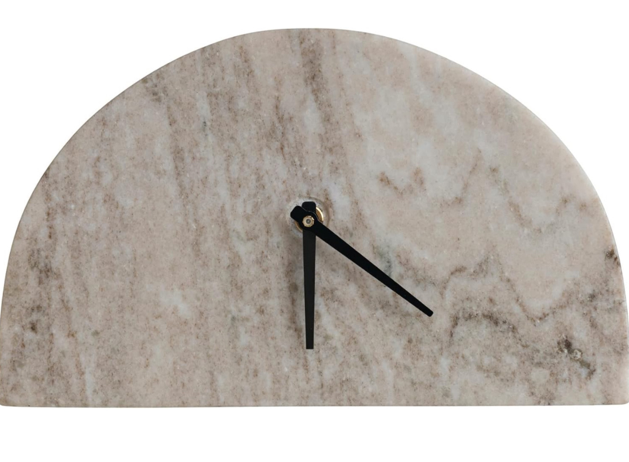 Bloomingville Decorative Half Moon Marble Mantel Clock, Beige and Black

#LTKFindsUnder50 #LTKHome