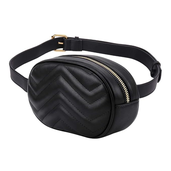 Geestock Women Waist Bum Bag, PU Leather Belt Bag, Multifunctional Lightweight fanny pack, Chest ... | Amazon (US)