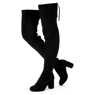 Comfyshoes Women's Thigh High, Over The Knee Boots, Suede Long Boot With Inner Zipper | SHEIN