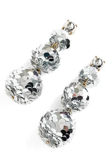 Women's J.crew Sequin Ball Drop Earrings | Nordstrom
