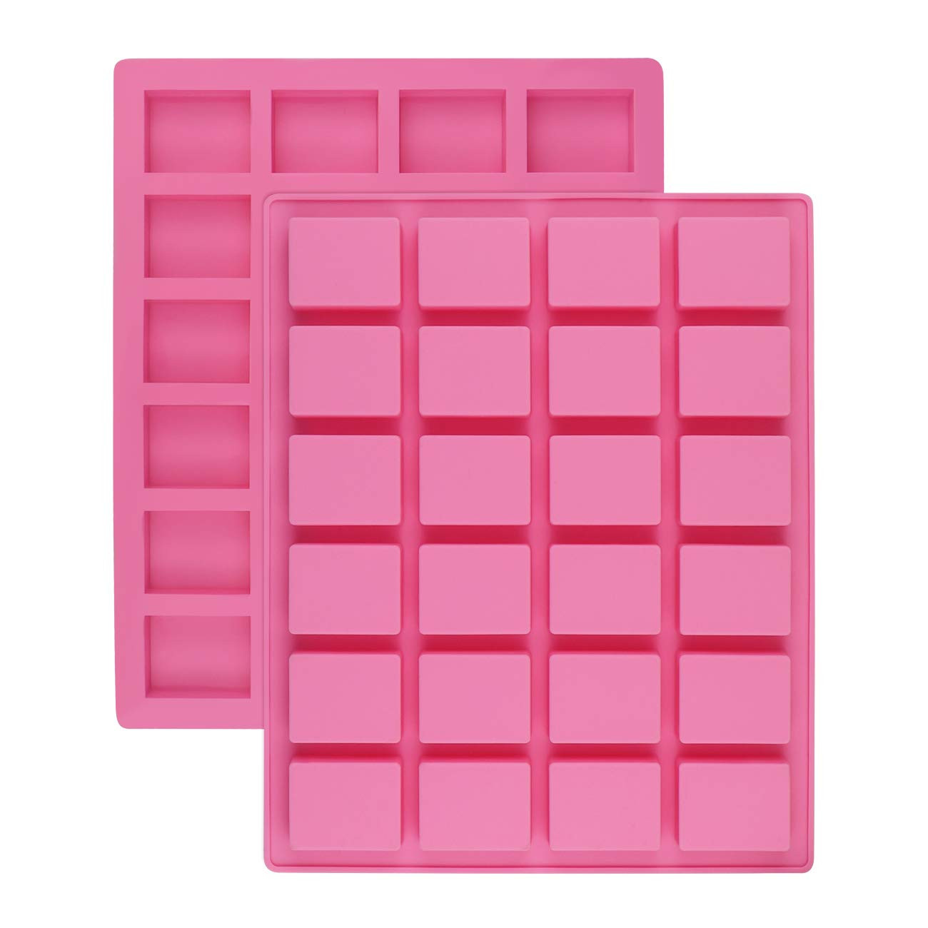 24-Cavity Rectangle Caramel Candy Silicone Molds,Chocolate Truffles Mold,Whiskey Ice Cube Tray,Gr... | Amazon (US)