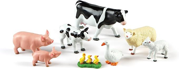 Learning Resources Jumbo Farm Animals Mommas and Babies - 8 Pieces, Ages 18+ months Toddler Learn... | Amazon (US)