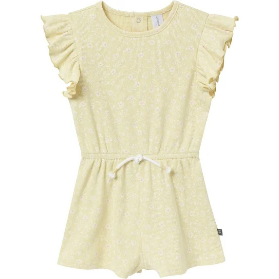 Modern Moments by Gerber Toddler Girl Flutter Sleeve Romper, Sizes 12 Months - 5T | Walmart (US)