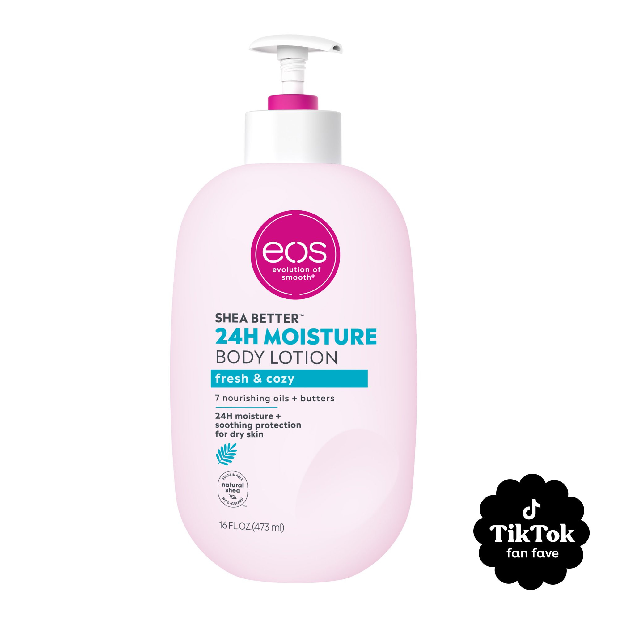 eos Shea Better Body Lotion- Fresh & Cozy, 24H Moisture for Dry Skin, 16 oz - Walmart.com | Walmart (US)