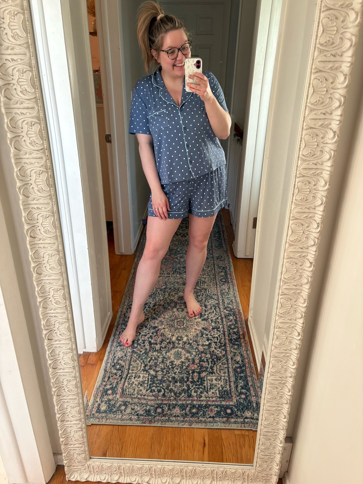 There’s just something about a matching pj set that feels like self care. I love these super soft and stretchy ones.  

Top- XL 
Bottoms - L and they’re roomy!

@Aerie

#LTKdayinmylife #LTKMidsize #LTKSeasonal