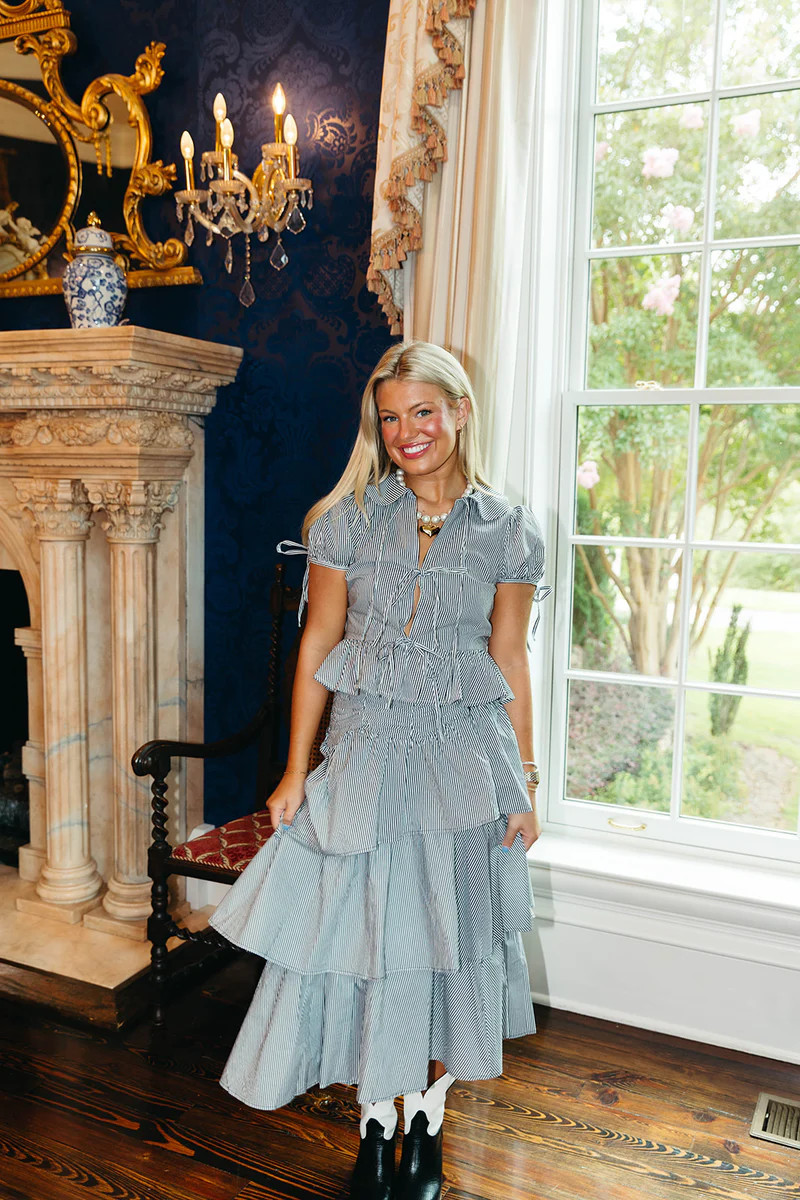 England Midi Skirt - Black | Triple Threads