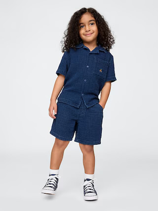 Baby & Toddler Crinkle Gauze Denim Outfit Set | Gap (US)