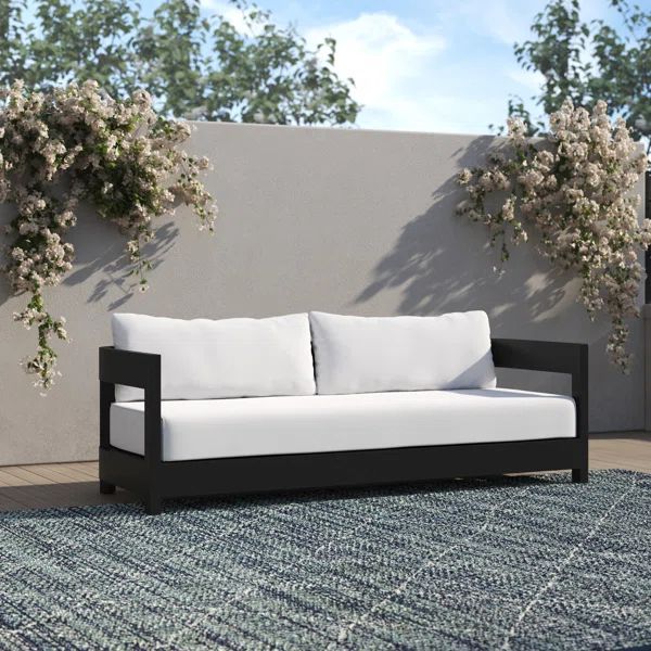 Everlee 80'' Metal Outdoor Sofa with Sunbrella Cushions | Wayfair North America
