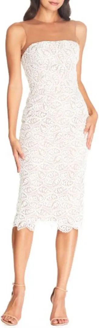 Dress the Population Tegan Lace Strapless Bodycon Cocktail Dress | Nordstrom | Nordstrom